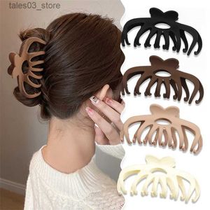 ヘッドウェアヘアアクセサリーシンプルな女性プラスチックヘアクローヘアクリップヘッドヘッドウェアラージサイズヘアピンカニバレットファッションヘアアクセサリーギフトQ231204