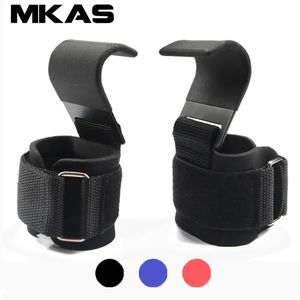 Suporte de pulso Gancho de levantamento de peso com envoltórios HandBar Strap Gym Fitness PullUps Power Gloves 231104