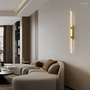 Wall Lamps Long Lamp Living Room TV Background Light Luxury Minimalist Staircase Nordic Bedroom Bedside