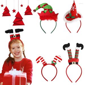 Saç Aksesuarları Noel Baş Bantları Şapka Noel Baba Bacak Saç Bandı Kız Favoriler Head Band Merry Dekorasyon