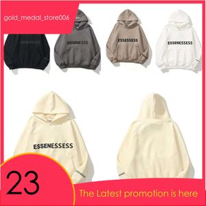 Essentailhoodie Designer Hoodies Homens Mulheres Algodão Carta Gráfico Oversized Quente Manga Longa Moletons Essen 823