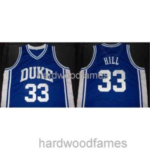 Niestandardowy tani zszyta Duke College Grant Hill Road Classics koszulka koszykówki NCAA Men Men koszulka