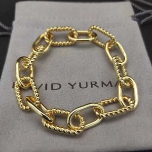 DY Bransoletka projektant kabli bransoletki moda biżuteria mężczyzn łańcuch bransoletki miedziana marka biżuterii nadgarstka dla kobiet