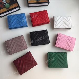 9A High quality men's women's leather zipper short wallet letter multicolor wallet women's fashion wallet with gift210p