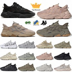 Running shoes Ozweego Pale Nude Crystal White Black Bright Cyan Pusha T mesh leather women men trainers sports sneakers King Push Era Pack Neon5a9n#