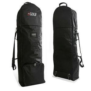 Golf Bags Golf Bag Travel Aviation with Wheels Large Capacity Club Cover Foldable Lightweight Nylon Airplane Travelling Ball Bags 231204