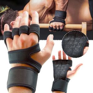 Wrist Support 1 Pairs Weightlifting Training Gloves for Men Women Fitness Sports Body Building Gymnastics Gym Hand Palm Protector 231104