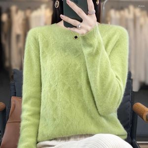 Women's Sweaters 2023 Autumn And Winter Sweater Female O-neck Hollow Long Sleeve Wool First-line Ready-to-wear