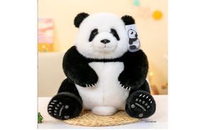La vera pelliccia di visone imitazione può essere un tesoro patriottico panda peluche simulazione bambola panda regali aziendali regalo per bambini