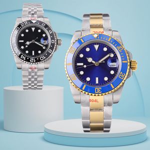 Luxury Mens Watch Ceramic Bezel Watchmen 2813 Rörelse Sapphire Glass Black Dials 904L Rostfritt stål Remmar Män armbandsur Lysande Montre de Luxe Sport Watchs