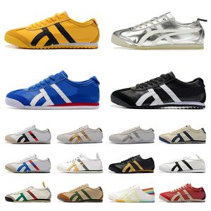 Asics Gel Running Shoes Woman Luxury Brand Trainers Asic Onitsukas Tiger Mexico 66 Vintage Black White【Code ：L】Gold Silver Mens Womens Designer Sneakers