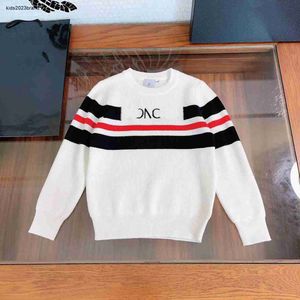 New baby sweater autumn Knitted boys hoodie Size 100-150 kids designer clothes Color blocking design toddler pullover Nov25