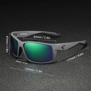 580P Polarized Sunglasses for Men Women Costas Sunglasses Designer Sports Driving fishing Glasses UV400