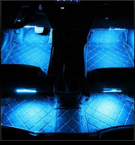 Auto Interior Ambient Light Neon 48 72 Luci di striscia sotto bagliore flessibili per auto Controllo remoto Controllo Automotivo Automotive LED LAMPO