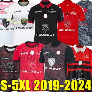 23/24/25 BIARRITZ Toulouse rugby jerseys 2023 Champion Stade Toulousain Rctoulon Union Bordeaux Begles home away Perpignan DOMICILE EXTERIEUR Shirt 5XL Training