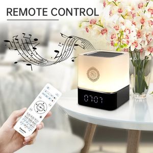 كمبيوتر Sers Azan Clock Wireless Bluetooth Ser القرآن Churan مصباح التحكم عن بُعد مكعب رقمي محمول لمسة إسلامية مقدسة 231204