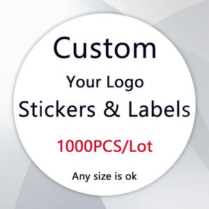 The Lable Paper 1000PCS Adesivi personalizzati Personalizza il nome dell'azienda Adesivi di ringraziamento Etichette per imballaggio personalizzate Progetta i tuoi adesivi 231205