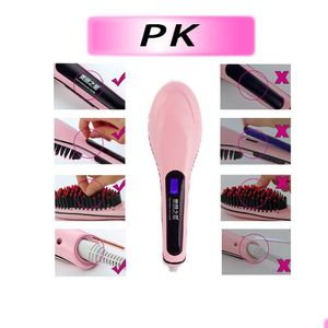 Hair Brushes Beautif Star Nasv Straightener Straight Styling Tool Straightening Comb Digital Temperature Controller By Dhs Drop Deli Dh8Mz