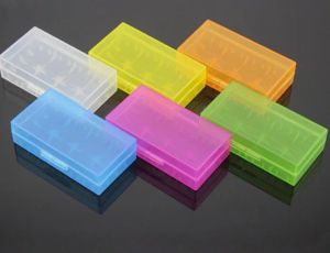 Portable Carrying Box 18650 Battery Case Storage Acrylic Box Colorful Plastic Safety Box for 18650 Battery and 16340 Battery(6 color)