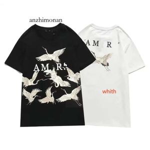 Amir Casual Double Fashion Slim Tide Printed New 2023 Men's Yarn kortärmad t-shirt Amirilied Designer Fashion Trends 67 Ilied