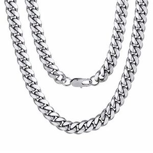 Hiphop Anpassad storlek Fashion Stainls Steel Chain Hecklace Jewlery Chains Men Necklace1959