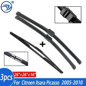 Ön Cam Silindiriciler Silecek Ön Arka Silecek Bıçakları Citroen Xsara Picasso 2005 - 2009 için Ayarlandı - 2009 2010 Ön Cam Camı 26 