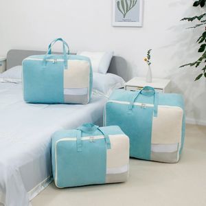 Scatole portaoggetti Contenitori Borsa per vestiti di grande capacità Armadietto impermeabile Guardaroba Organizzatore Trapunta Cuscino Coperta Biancheria da letto antipolvere Storag 231204