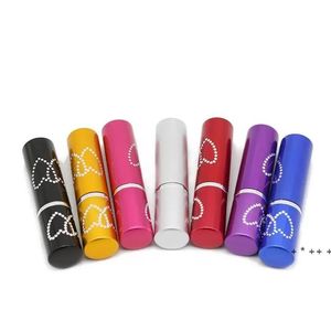 Parti Favorisi 5ml Doldurulabilir Alüminyum Başına Atomizer Şişeler Taşınabilir Sıvı Konteyner Kozmetik Minuble Kalp Sprey Alkol Boş Bott Dhph8