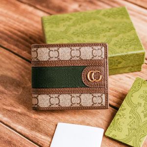 Designers plånböcker med låda 10a högkvalitativa lyxiga lädermyntmyntpoleshållare Little Bee Womens ID -korthållare Prägling Plånbokficka Interiör Slot Key Pouch