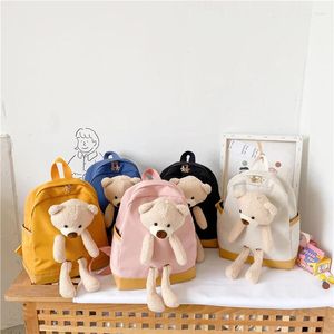 Backpack Children's Bags 2023 Autumn Cute Bear Boys And Girls Children Primary School Schoolbags Small Bookbags