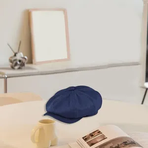 Береты Берет Однотонная шляпа художника Удобная защита от солнца Прохладная весна-лето восьмиугольная