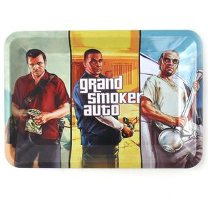 Large Tobacco Rolling Tray Herb Storage Plate Metal Accommodating Discs Smoke Rolling Water Pipe Glass Bong Smoking Accessories