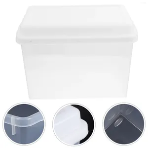 Plattor Toast Storage Box Kitchen Organizer Clear Plastic Containers täcker Kylskåp PP Brödbakerställ