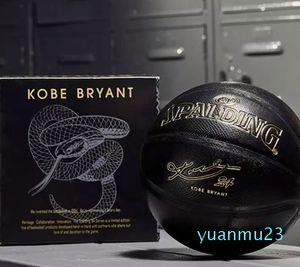 Pallone da basket Spalding Black Mamba Merch Edizione commemorativa Serpentina resistente all'usura in PU