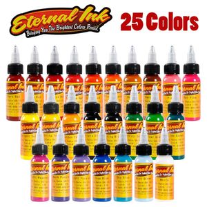 Tätowiermaschine 30 ml Flasche 14 25 Farben Professionelles Tintenset für Körperkunst Natürliche pflanzliche Permanentpigmentfarbe 231205