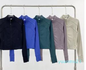 Mulheres yoga definir jaqueta colheita mergulho hoodies funil pescoço superior esportes lazer jaqueta zip completo roupas de ginásio casual correndo ajuste