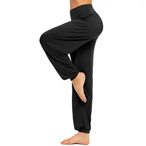 Active Pants Women's Fashion Yoga Löst höghusbyxor Absorberande Sweat Sports Leggings Casual Fitness Pant Leggins Deportivo Mujer