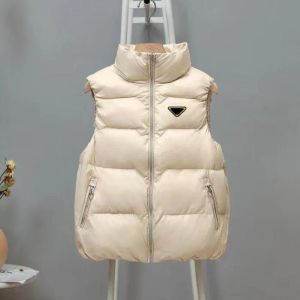 Uomo Donna Gilet Puffy Jacket Senza maniche Donna Giacche Cappotto invernale firmato Opaco con lettere Badge per Lady Slim Outwears Cappotti S-2XL