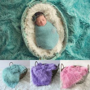Blankets Born Pography Props Blanket Faux Fur Basket Stuffe Po Prop Background Babies Toddler Soft Potografia