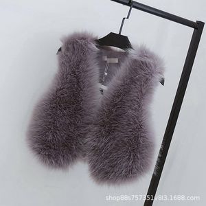 Faux Fur Coat Spring Women Fashion Casual Slim Sleeveless Vest Winter Short Jacket Casaco Feminino 211220