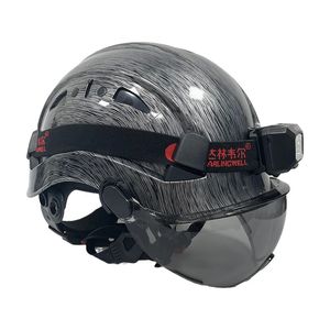 Cascos de esquí ABS casco de seguridad construcción escalada trabajador protector casco gorra seguridad industrial protección ANSI 231204