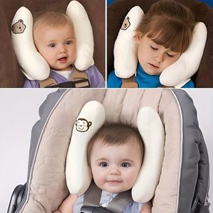 Lembranças infantil carrinho pescoço travesseiro banana assento protetor de cabeça bebê dormir suporte dos desenhos animados flor 231204