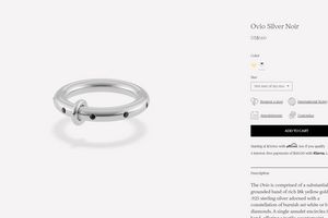 Кольца Spinelli Kilcollin из серебра 925 пробы с дизайнерским логотипом бренда Новое в роскошных ювелирных изделиях кольцо из желтого золота с бриллиантами