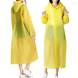 Regenmäntel Qualität Wasserdichte Regenbekleidung Frauen Regenmantel Unisex Männer Anzug 1 stücke Wiederverwendbare EVA Regenmantel Hoch Verdickt Camping