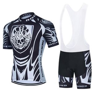 2022ロックレーシングサイクリングジャージーセットMTBユニフォームメンズサイクリングキット自転車服夏Maillot Culotte258C