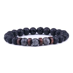 Bärad naturlig månsten pärla tibetansk buddha armband chakra lava sten eterisk olja diffuser armband kvinnor män smycken gåva droppe dhzsm