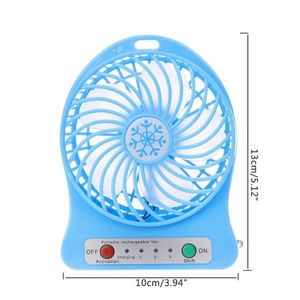 Ventilatori elettrici portatili LED Light Fan Air Cooler Mini Desk USB Third Wind 4XFB292A