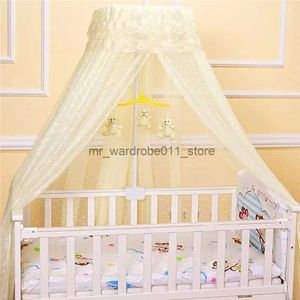 Beşik ağ bebek yuvarlak sivrisinek net asılı ağ yatağı kanopi çocuklar için yatak odası sivrisinek net stant tutucu ayarlanabilir klips-on beşik gölgelik tutucu q231205