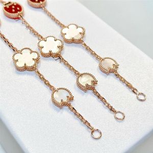 Pulseras de cadena de eslabones de diseñador de mariquita, brazaletes de personalidad, joyería para fiesta de baile, calidad Superior 260N