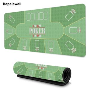 Mouse Pads Wrist Rests Green Poker Computer Pad Gaming MousePad Large pad Gamer XXL Mause Carpet PC Desk Mat Keyboard Run 90x40 231204